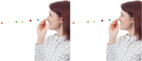 Vista 8 de Brock String, Herramienta de entrenamiento de insuficiencia de convergencia visual para fortalecimiento muscular ocular, ejercicio de enfoque