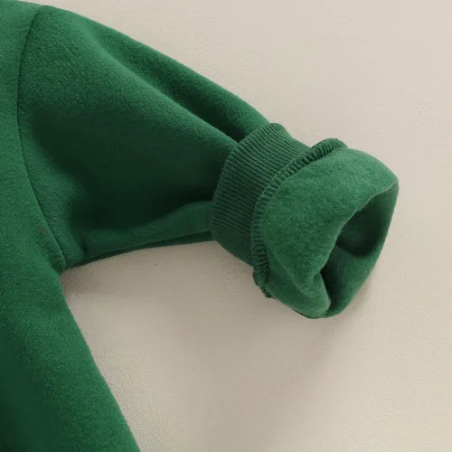Vista 6 de Ehfomius Sudadera de gran tamaño para bebé niño y niña, suéter grueso de manga larga, suéter sin botones, ropa cálida de invierno