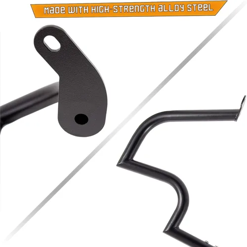 Vista 4 de Kinglemc Barra de Choque Protector de Motor Barra de Carretera para Yamaha VStar V-Star Dragstar XVS 400 650 (Negro)