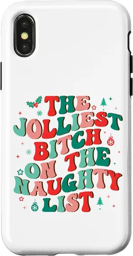 Vista 4 de Funda para iPhone 15 The Jolliest Bi, tch On The Naughty List Christmas Vacation Case
