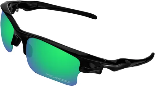 Vista 2 de 2.0mm Thick Polarized Lens Replacement for Oakley Fast Jacket XL OO9156 Sunglasses - Aqua Green Polarized Lenses Mirror Coating