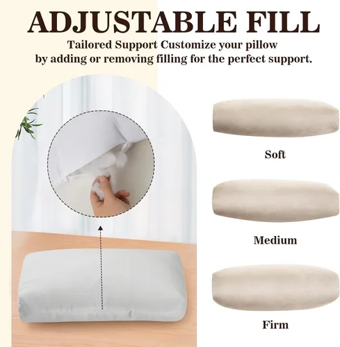 Vista 3 de Almohada para Reposacabezas de Sillón Reclinable, Almohada de Soporte Ajustable y Cómoda para Cuello y Cabeza, Reposacabezas de Terciopelo Suave