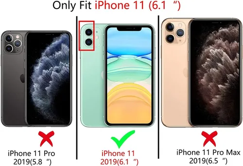 Vista 2 de I-MGAE-IN-AR Funda compacta para iPhone 11, diseño de mariposa, marco de protección de lente de cámara con diamante 3D, bonitas fundas protectoras