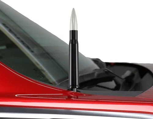 Vista 8 de Votex - Fabricado en Estados Unidos - Antena de aluminio bala negra calibre 50 - Compatible con Ford F150 - F250 - F350 Jeep Wrangler - Gladiator