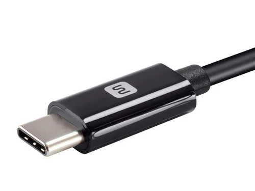 Vista 5 de Monoprice Cable de carga Lightning a USB-C, certificado MFi de Apple, 6 pies, color negro, serie Essential