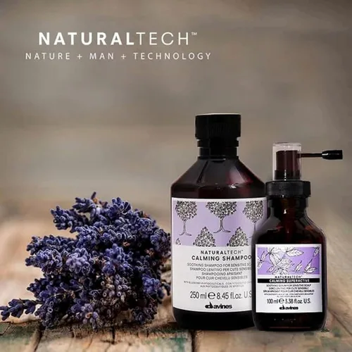 Vista 2 de Davines Champú calmante Naturaltech, limpieza suave mientras alivia la picazón en cuero cabelludo sensible, 8.45 onzas líquidas