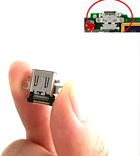 Vista 3 de Cargador de carga de alimentación de puerto tipo C de repuesto, conector de enchufe de CC para Nintendo Switch para consola Nintendo Switch NS