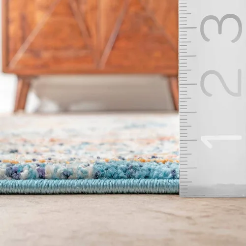 Vista 2 de nuLOOM Brynn Petalled Medallion - Alfombra de área, 4 x 6, color beige