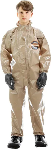 Vista 2 de Traje de seguridad MIRA con protección CBRN (YL) Hooded protective coverall with elastic cuffs. Tear-resistant for protection, cleanup and