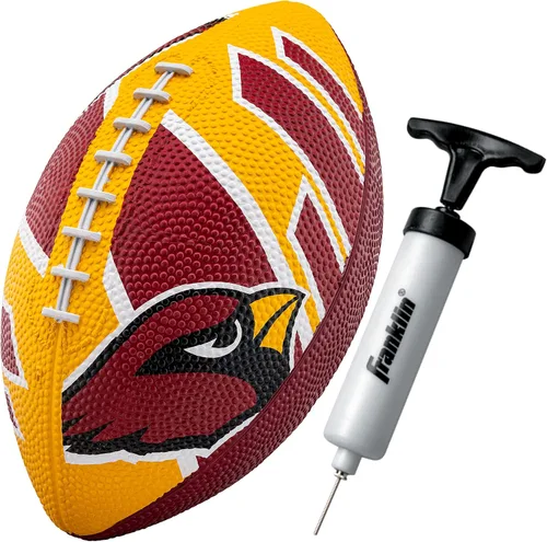 Vista 14 de Franklin Sports NFL Team Footballs - Rubber Youth Mini Balls for All Teams - Kids 8.5" Football + Air Pump Sets - Official NFL Licensed