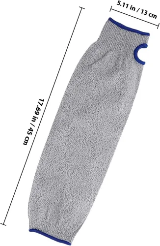 Vista 2 de Cut Resistant Forearm Sleeves 1 Pair Thickened Anti-cut Arm Guards Breathable Long Sleeve Protection for Industrial Work and Outdoor Safety
