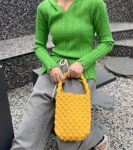Vista 2 de Bolso Hobo para mujer, bolso de punto, bolso cruzado, bolso de playa, bolso de verano, lindo bolso de noche, bolso de mano 2023