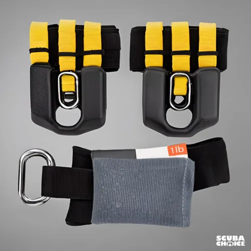 Vista 10 de Scuba Choice Pesas de malla suave para control de flotabilidad, duraderas, ajustables y cómodas para bolsillos de cinturón de peso para buceo