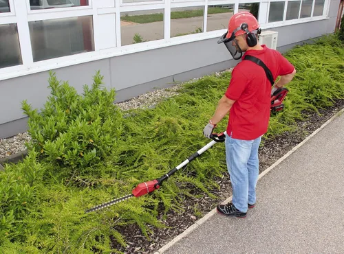 Vista 5 de Einhell - Cortasetos de largo alcance inalámbrico 18V PXC Cortasetos telescópico ligero con poste extensible, sin batería GE-HH 18/45 Li T Solo