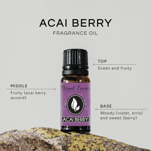 Vista 2 de Aceite Aromático de Acai Berry de Grado Premium - 10 ml - Aceite Perfumado