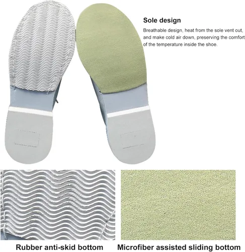 Vista 2 de DHAEY Zapatos de bolos para hombre y mujer, ligeros, transpirables, antideslizantes, para interiores, zapatos deportivos de bolos unisex para adultos