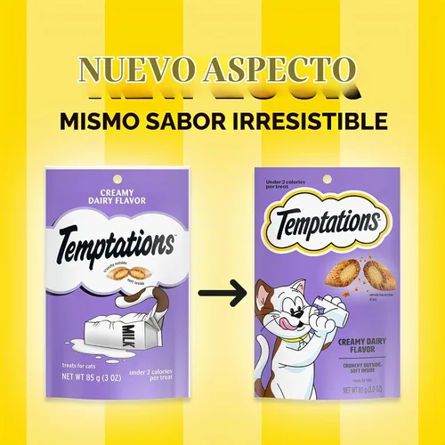 Vista 2 de Golosinas Temptations clásicas para gatos, empaque múltiple