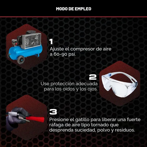 Vista 6 de Tornador Z-007 Mini Herramienta de limpieza de automóviles de alta presión compacta Diseño ergonómico que acelera el detalle interior Funciona