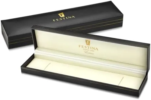 Vista 2 de Festina Reloj de cuarzo analógico clásico para mujer con correa de cuero F202542, Marrón, Correa