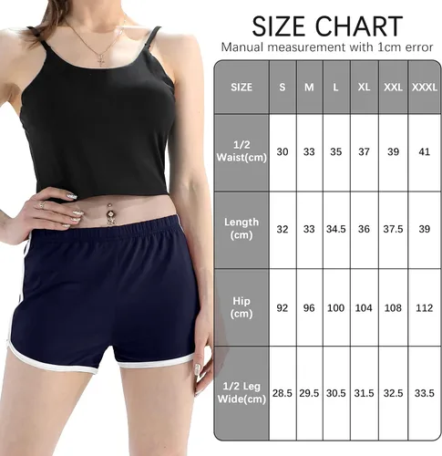 Vista 2 de URATOT - Paquete de 2 shorts de algodón para deportes, yoga, danza, pantalones cortos de verano