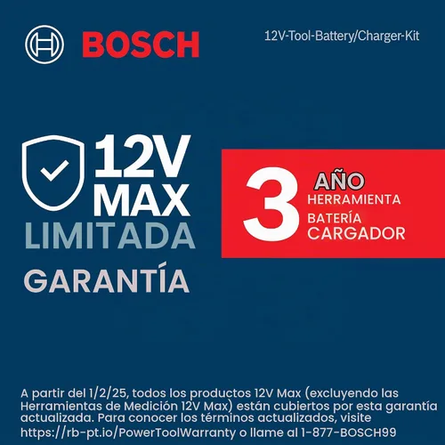 Vista 4 de BOSCH Kit combinado inalámbrico de 2 herramientas de iones de litio de 12 voltios máximo CLPK241-120, azul