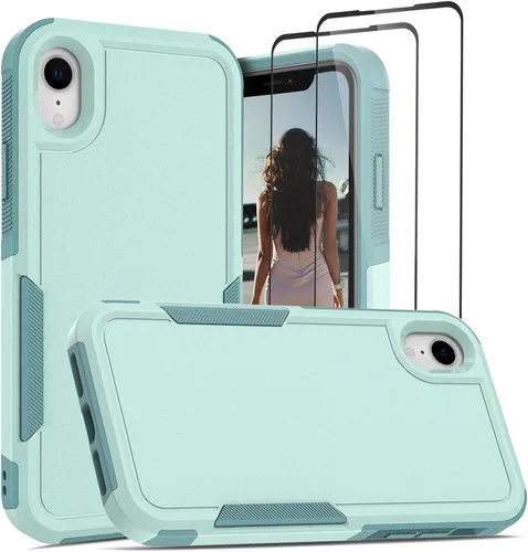 Vista 227 de Jeylly Funda para iPhone SE/Funda para iPhone 5S, Exterior de Plástico Duro que Absorbe Golpes + Interior de Silicona de Goma Defensor contra