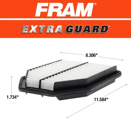 Vista 6 de FRAM Extra Guard CA10348 - Filtro de aire de repuesto para motor, para Jeep Wrangler seleccionados (3.6L y 3.8L), proporciona protección de filtro