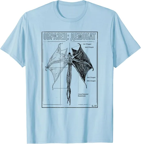 Vista 18 de Stranger Things 4 Demobat Biology Camiseta, Blanco, S
