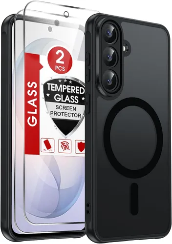 Vista 358 de LeYi Funda para teléfono Samsung-S23: protector de pantalla e imán MagSafe Púrpura