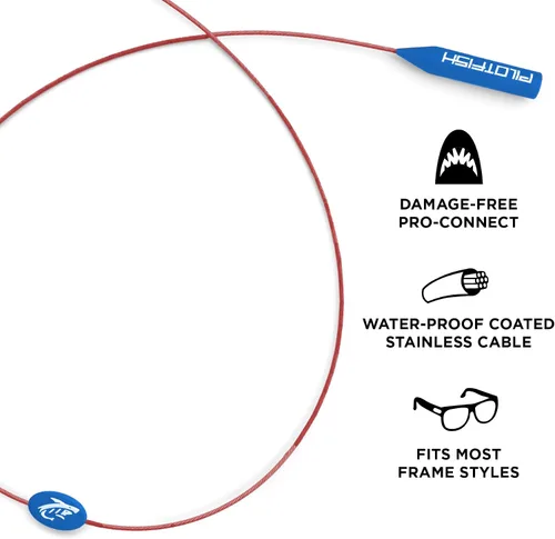 Vista 2 de Pilotfish Wire Sunglasses Strap, No-Tail Eyewear Retainer for Glasses, Secure Eyeglass Holder for Sports and Outdoors