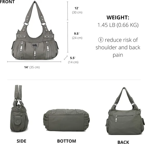 Vista 3 de Scarleton Bolso de mano para mujer, monederos para mujer, bolsos de hombro para mujer, H1292