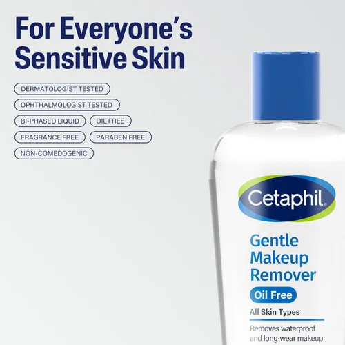 Vista 6 de Desmaquillador suave resistente al agua, 6.0 onzas líquidas, de la marca Cetaphil