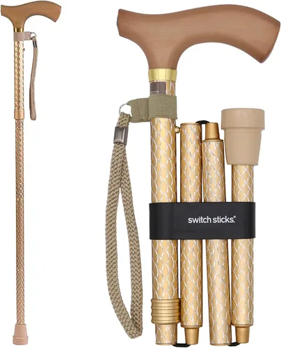 Vista 8 de Bastón plegable para caminar Switch Sticks para mujeres y hombres