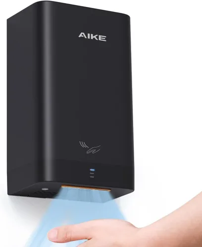 Vista 8 de AIKE Secador de manos compacto para baño, policarbonato ABS 110V plata Plateado