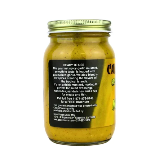 Vista 3 de Mostaza de ajo picante 9fl oz por Cajun Power