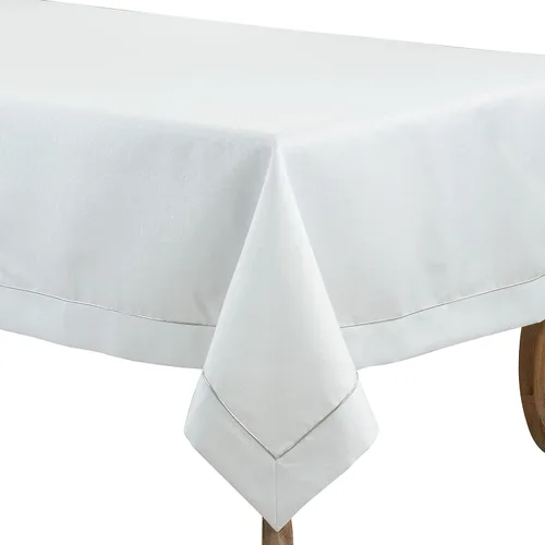 Vista 5 de SARO LIFESTYLE Mantel brillante con detalle de ribetes