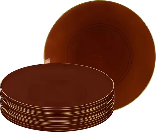 Vista 48 de LUXE PARTY NYC - Juego de 30 platos de plástico para vajilla Desechables 7.5 pulgadas Plato de ensalada Aperitivo Postre Artículos