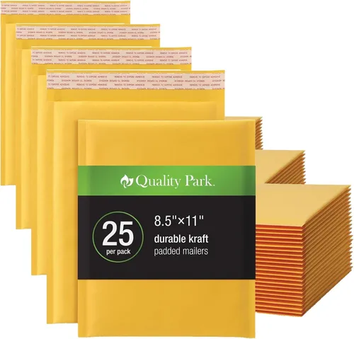 Vista 10 de Quality Park - Sobres acolchados de burbujas de 6 x 9 pulgadas, sobres de papel kraft, sobres de envío marrones duraderos con cierre autoadhesivo