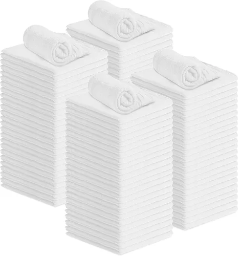 Vista 11 de Avalon Towels Cotton Shop Trapos – Paquete de 100 trapos de limpieza de 12 x 14 pulgadas – Toallas absorbentes y toallas de limpieza multiusos