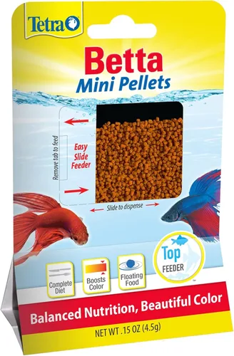 Vista 9 de TetraBetta PLUS Mini Pellets Flotantes, Alimento para Peces con Potenciador de Color Natural, 1.2 onzas