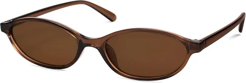 Vista 19 de Gafas de sol retro ovaladas de ojo de gato para mujer, Y2k, gafas de sol estrechas de moda, gafas de sol de diseñador AR82253