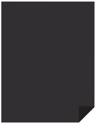 Vista 2 de ASTRODESIGNS™ Cartulina de colores, 8.5 x 11 pulgadas, 65 lb/176 gsm, negro, 6 paquetes individuales de 50 hojas, 300 hojas en total (91333-01)