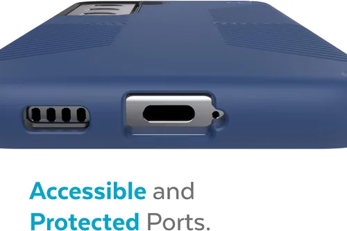 Vista 7 de Speck Productos Funda Presidio2 Grip Samsung Galaxy S22, bisel elevado, azul costero/negro/azul tormenta