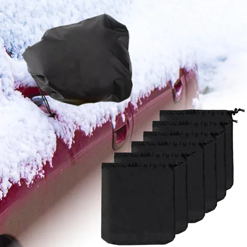 Vista 11 de 2 fundas para espejos laterales con cordones, accesorios para retrovisor