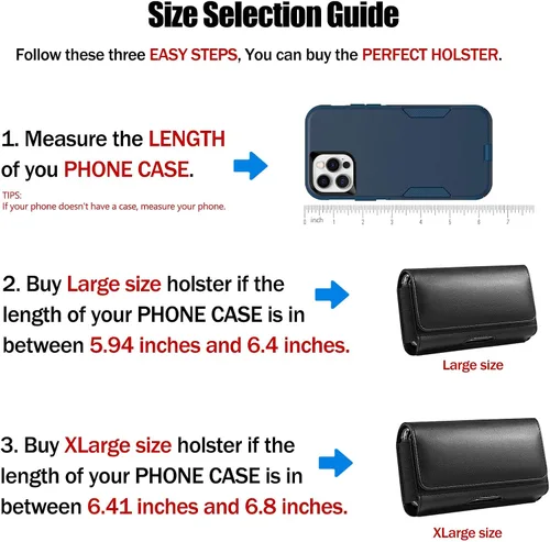 Vista 5 de Funda de piel sintética para teléfono celular con clip para cinturón, compatible con iPhone 17 Air 16 Plus Galaxy S26+ S25+ S25 FE S25 FE Note 20