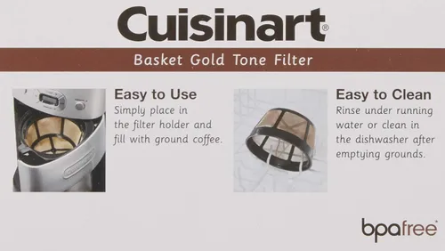 Vista 3 de Cuisinart GTF-B - Filtro de café en tono dorado, cesta