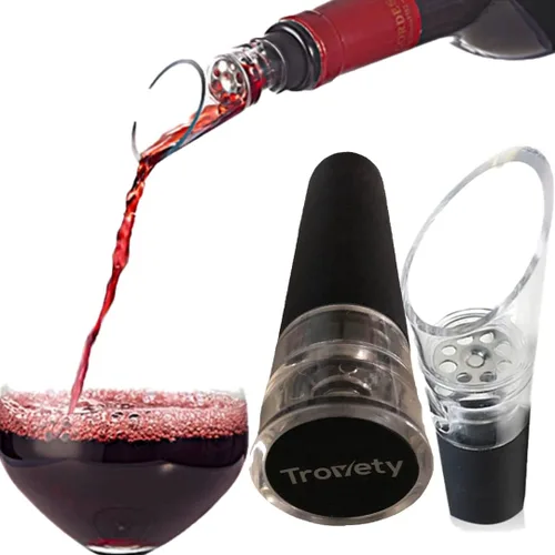 Vista 9 de Vertedor aireador de vino, aireador de vino 2 en 1 y vertedor para vino tinto, 1 paquete