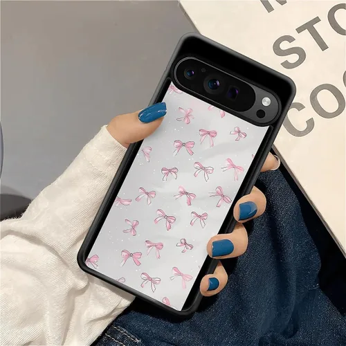 Vista 949 de Compatible con Google Pixel 4A 5G Mobile Case Creative Acrylic Panel trasero Silicona Protección Grip especialmente diseñado para Google Pixel 4A 5G