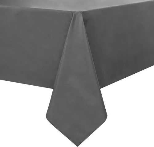 Vista 8 de Romanstile Mantel de PVC 100% impermeable, cuadrado, a prueba de derrames de aceite, resistente a las manchas, manteles de plástico fáciles de Beige