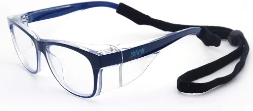 Vista 6 de Gafas de seguridad antivaho con bloqueo de luz azul, protección UV